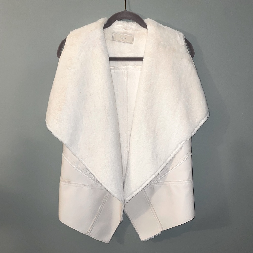 BlankNYC Faux Fur Faux Leather Vest